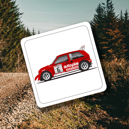 Autoplas Metro 6R4 Coaster Set of 4 - Rallying Is Life