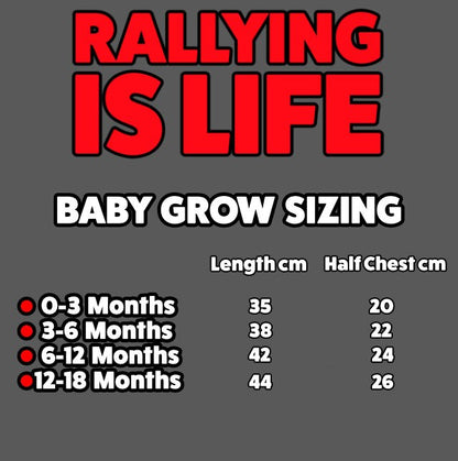 Rallying Is Life Ford Focus White Baby Grow