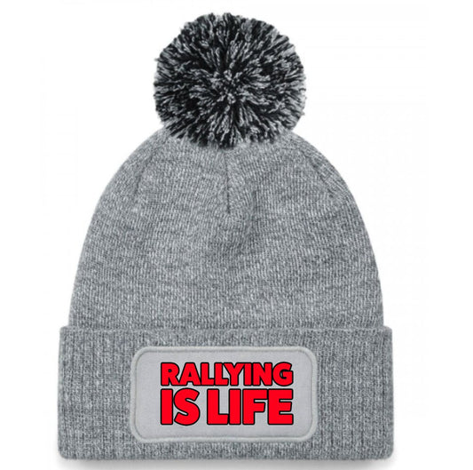 Rallying Is Life Rally Bobble Hat Beanie