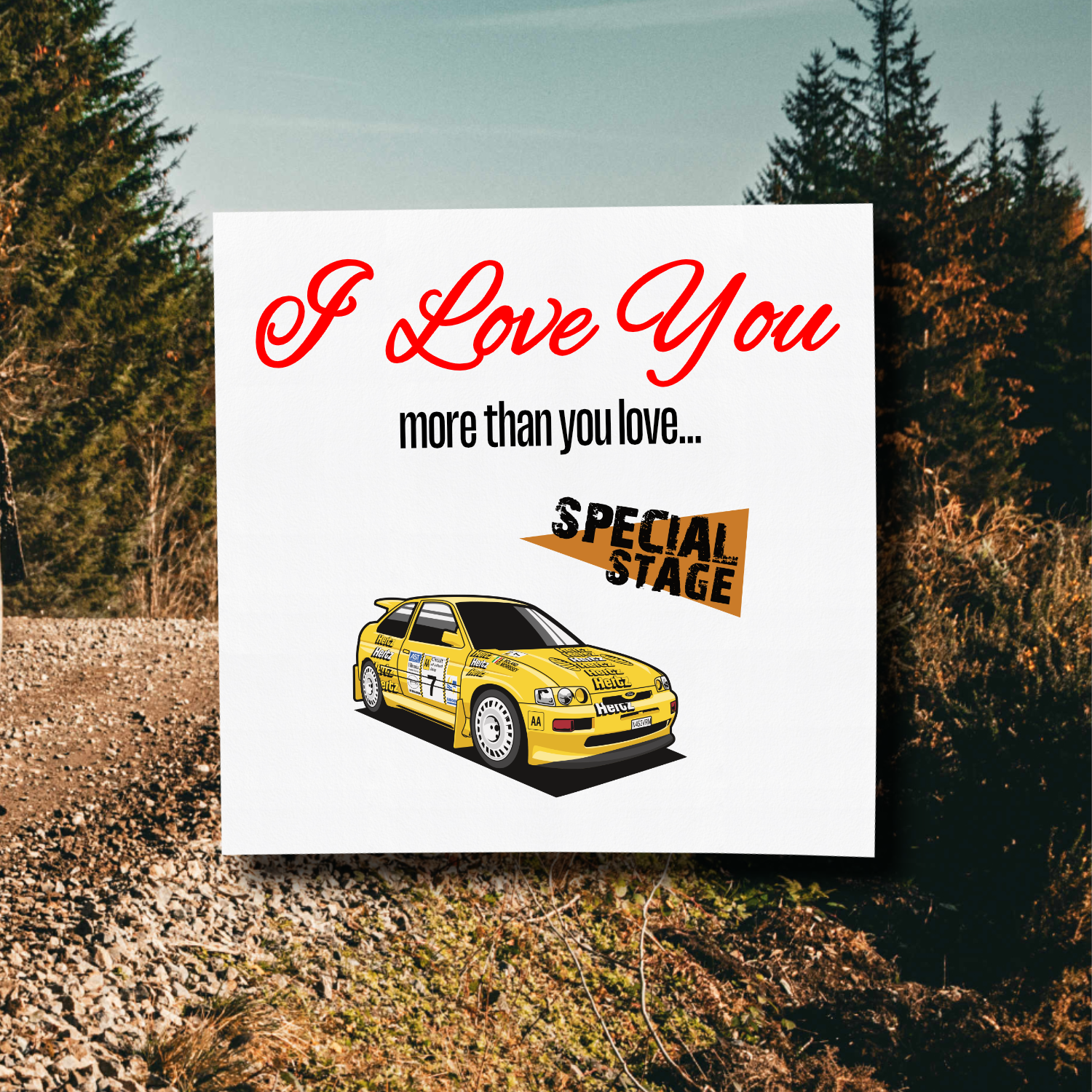 I Love You More Than.. Eamonn Boland Escort Cosworth Card With Envelope
