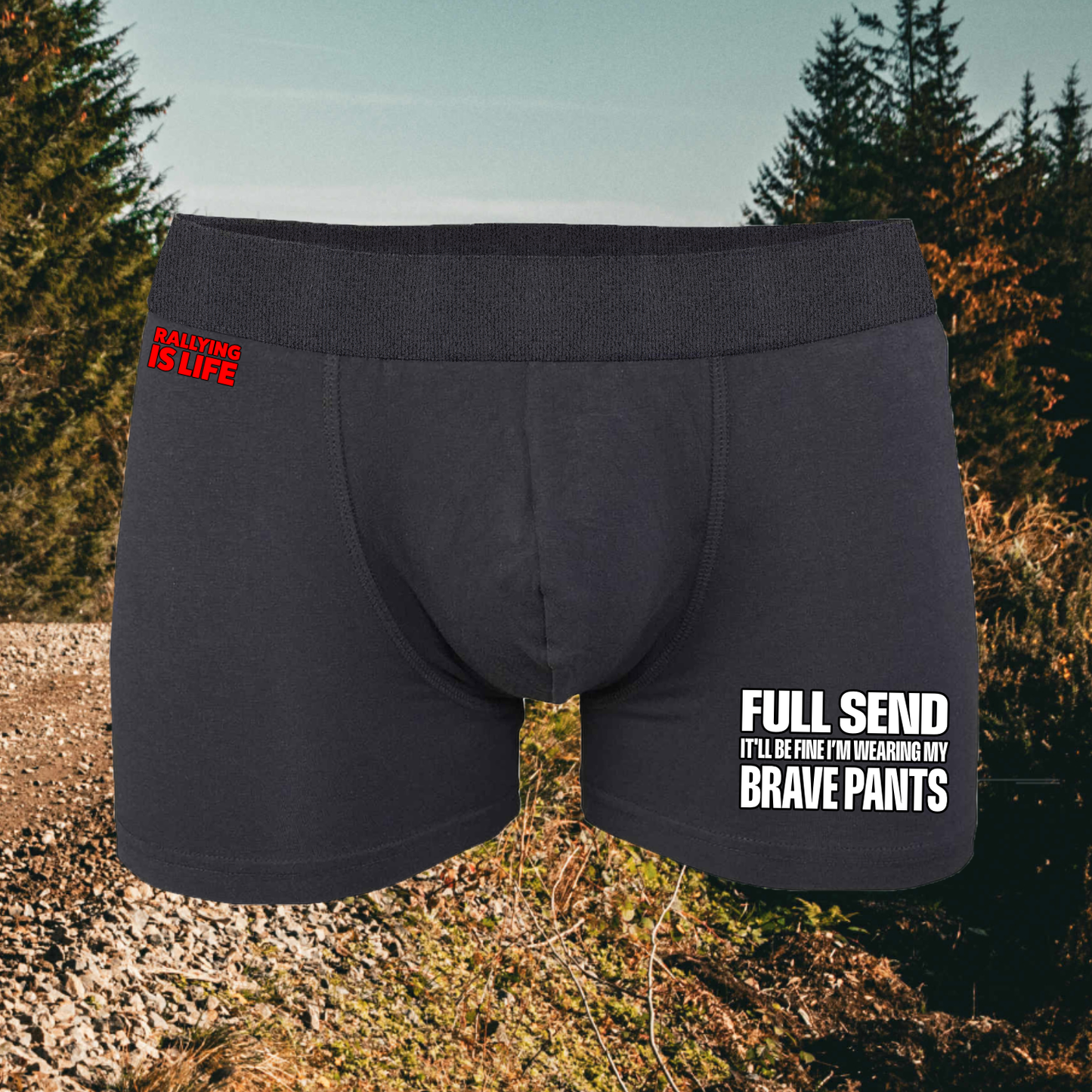 Brave Pants Rally Boxer Shorts - Rallying Is Life