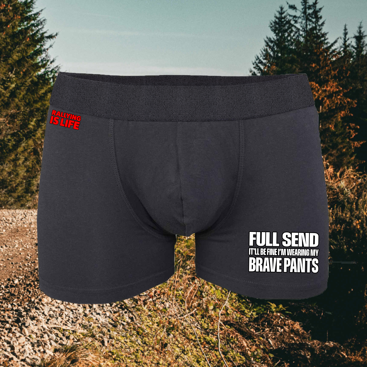 Brave Pants Rally Boxer Shorts - Rallying Is Life