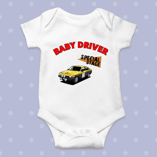 Walter Rohrl Opel Kadett Special Stage White Baby Grow