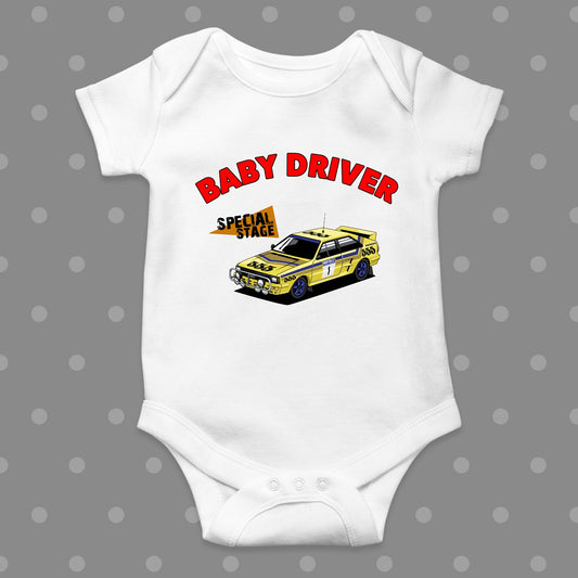 Quattro Special Stage White Baby Grow