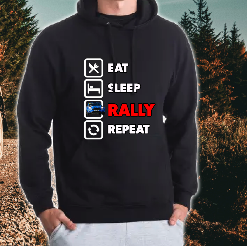 Eat Sleep Rally Repeat Hoody