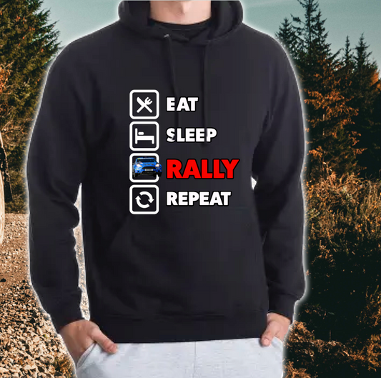 Eat Sleep Rally Repeat Hoody