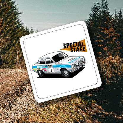 Escort MK1 Coaster Set of 4 - Rallying Is Life