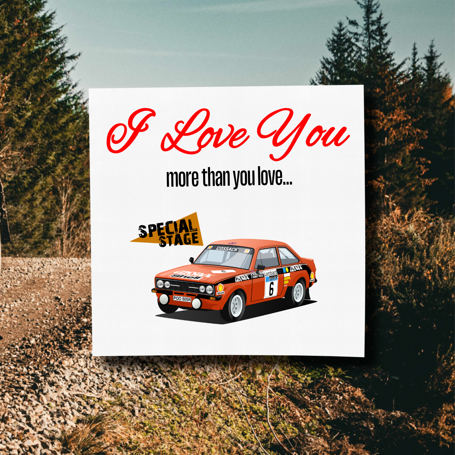 I Love You More Than.. Escort MK2 Card With Envelope