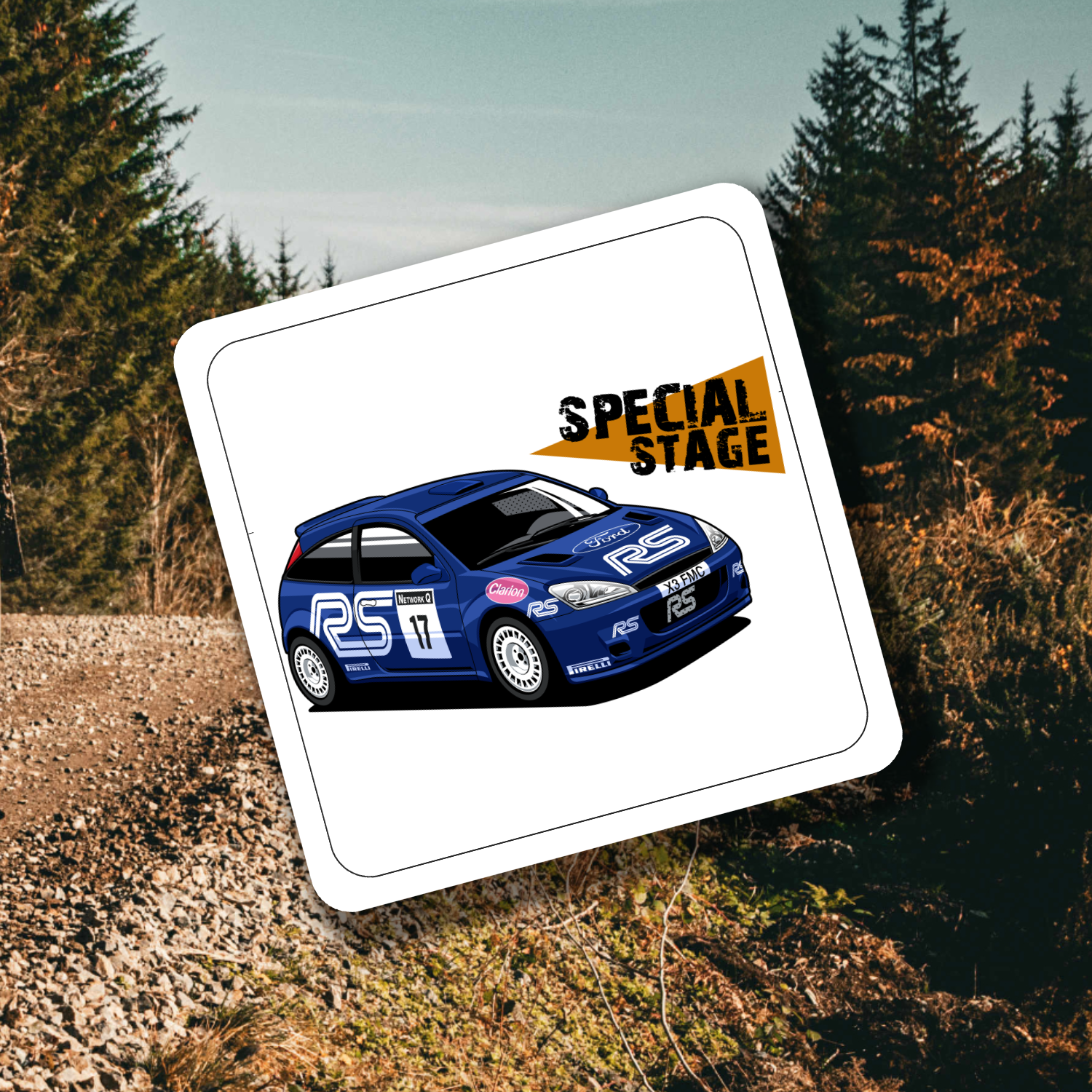 Focus WRC Coaster Set of 4 - Rallying Is Life