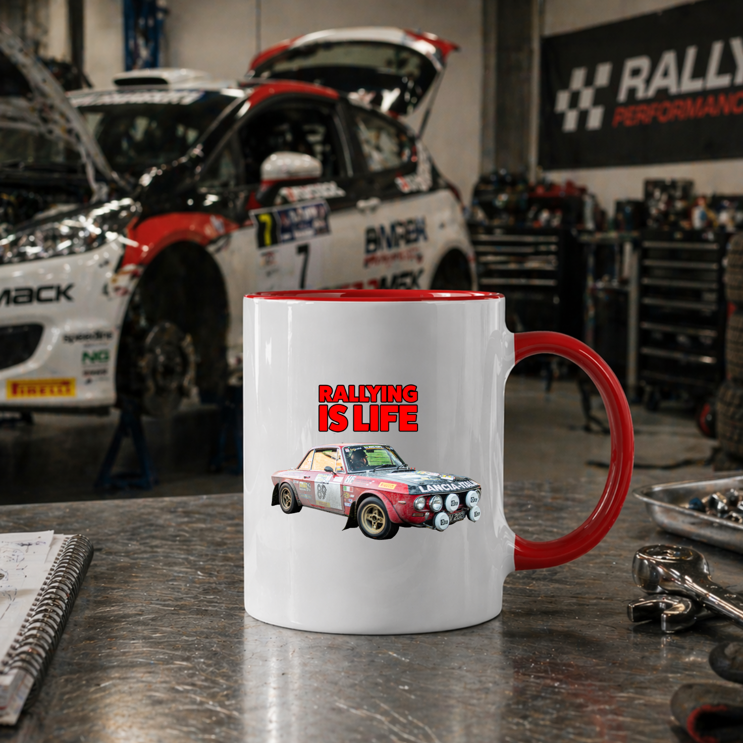 Lancia Fulvia Mug - Rallying Is Life