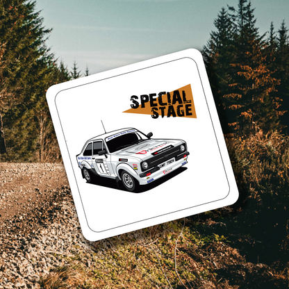 Gwyndaf Evans Mk2 Escort Coaster Set of 4 - Rallying Is Life