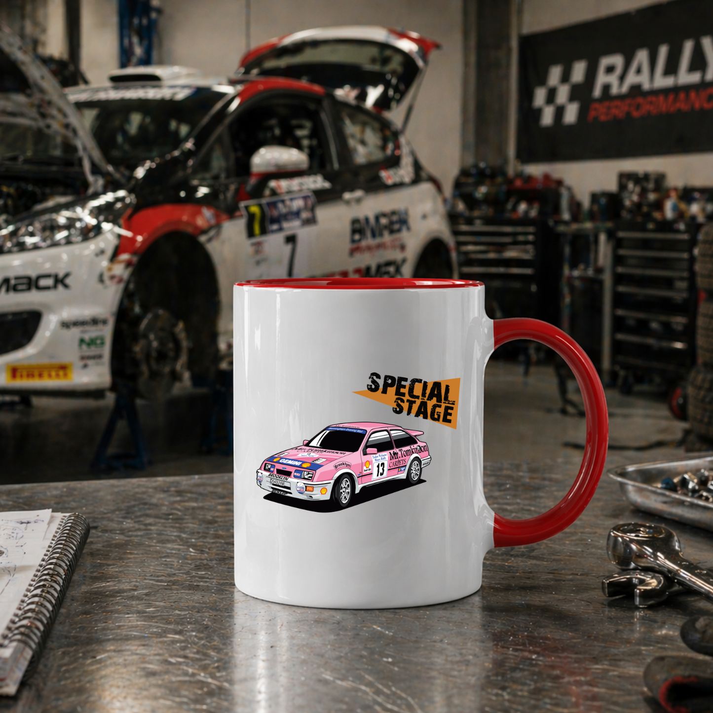 Special Stage Gwyndaf Evans Sierra Cosworth Mug - Rallying Is Life
