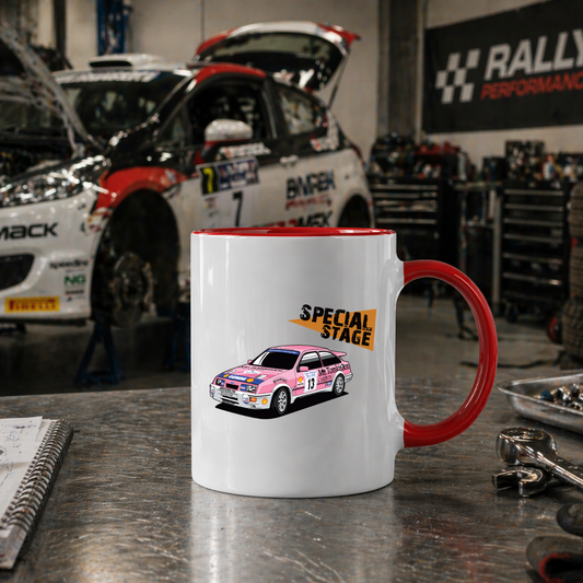 Special Stage Gwyndaf Evans Sierra Cosworth Mug - Rallying Is Life