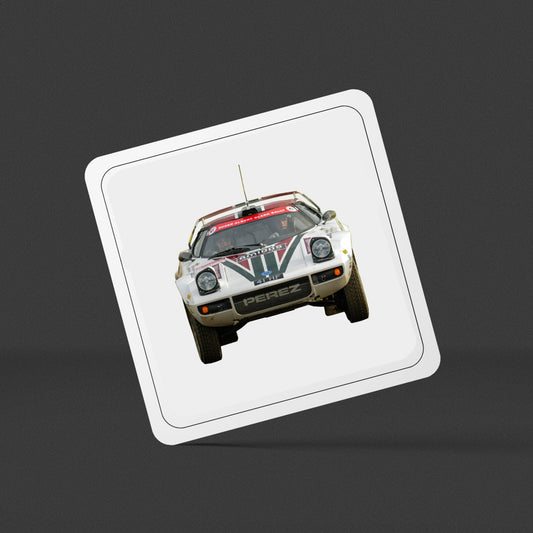 Lancia Stratos Square Drinks Coaster x1