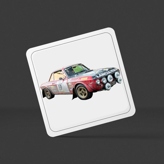 Lancia Fulvia Square Drinks Coaster x1