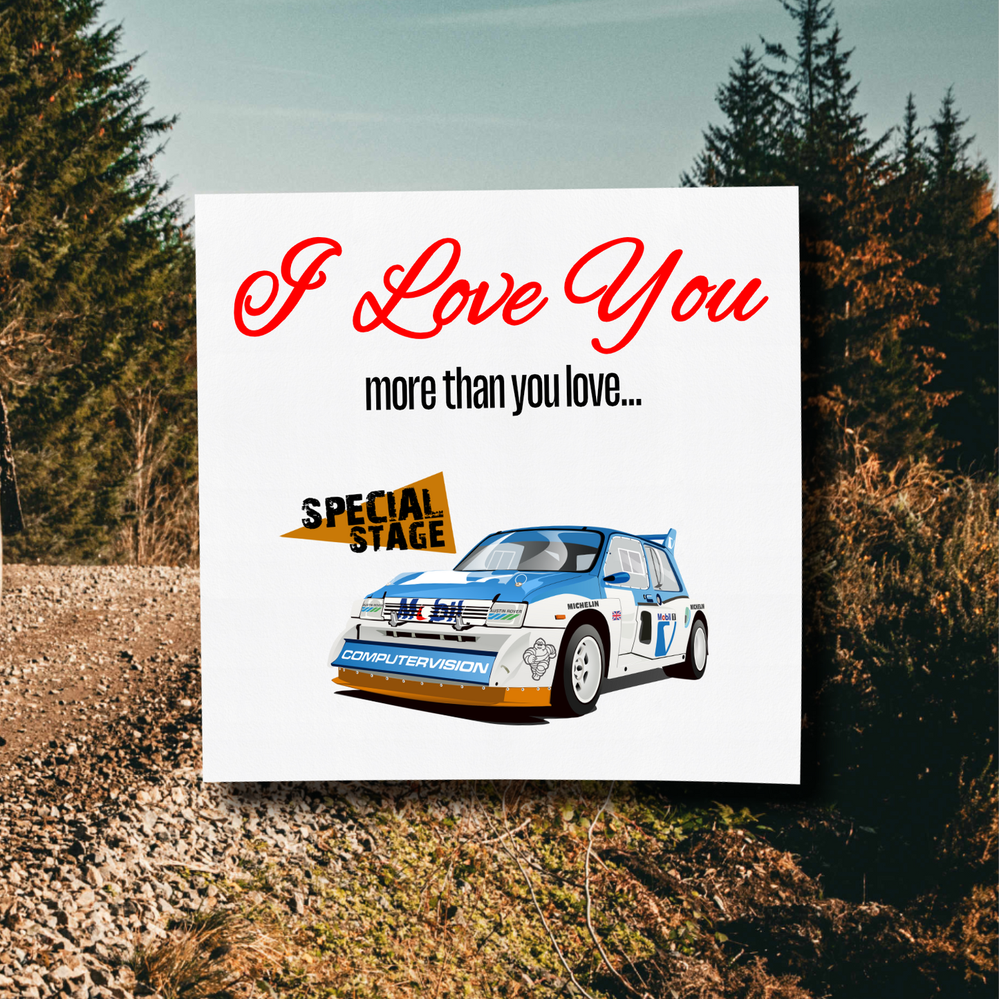 I Love You More Than.. Metro 6R4 Card With Envelope
