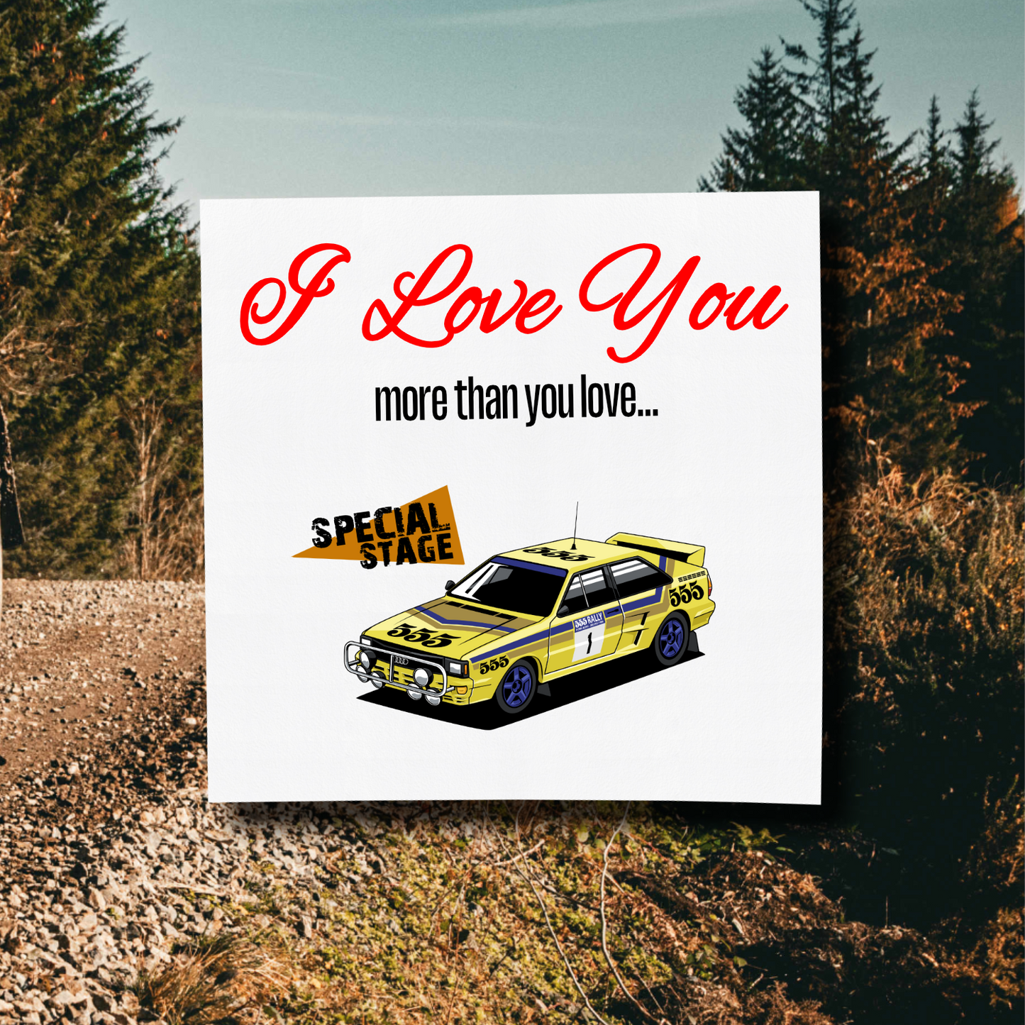 I Love You More Than.. Quattro Card With Envelope