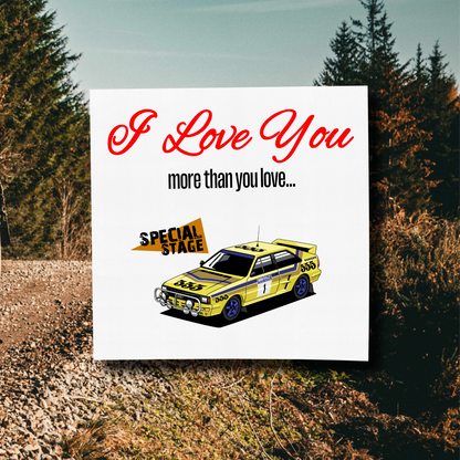 I Love You More Than.. Quattro Card With Envelope
