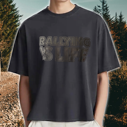 Rally1 Ultra Heavy Stealth Logo T Shirt