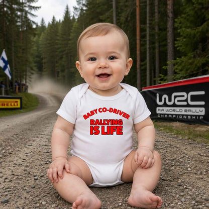 Rallying Is Life Baby Grow