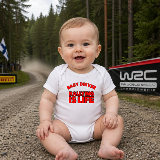 Rallying Is Life Baby Grow