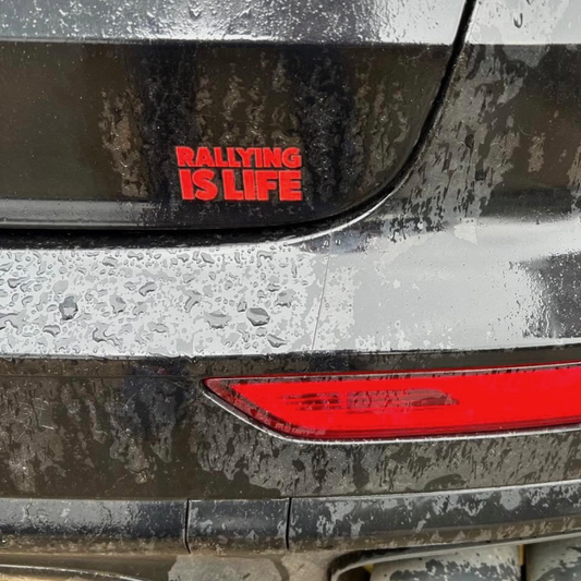 Rallying Is Life Mini Sticker x4