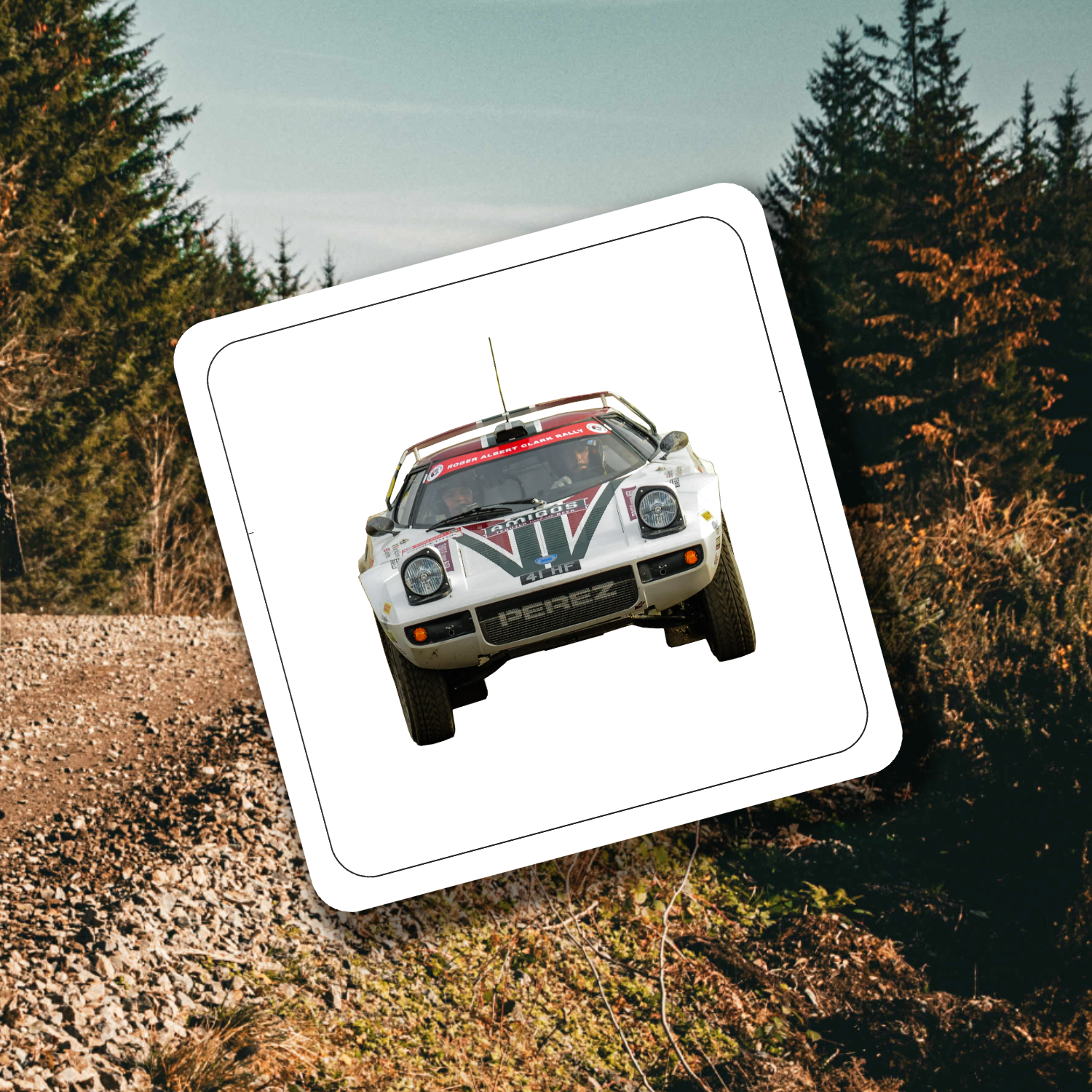Lancia Stratos Coaster Set x4 - Rallying Is Life
