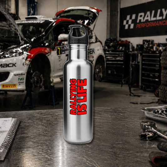 Rallying Is Life Steel Water Bottle - Rallying Is Life