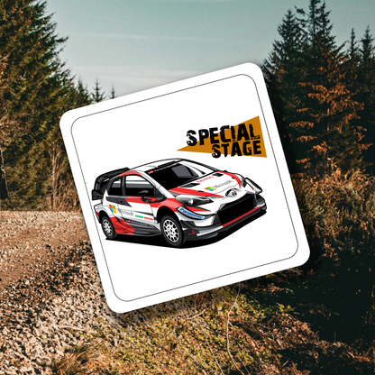 Toyota Yaris WRC Coaster Set of 4 - Rallying Is Life